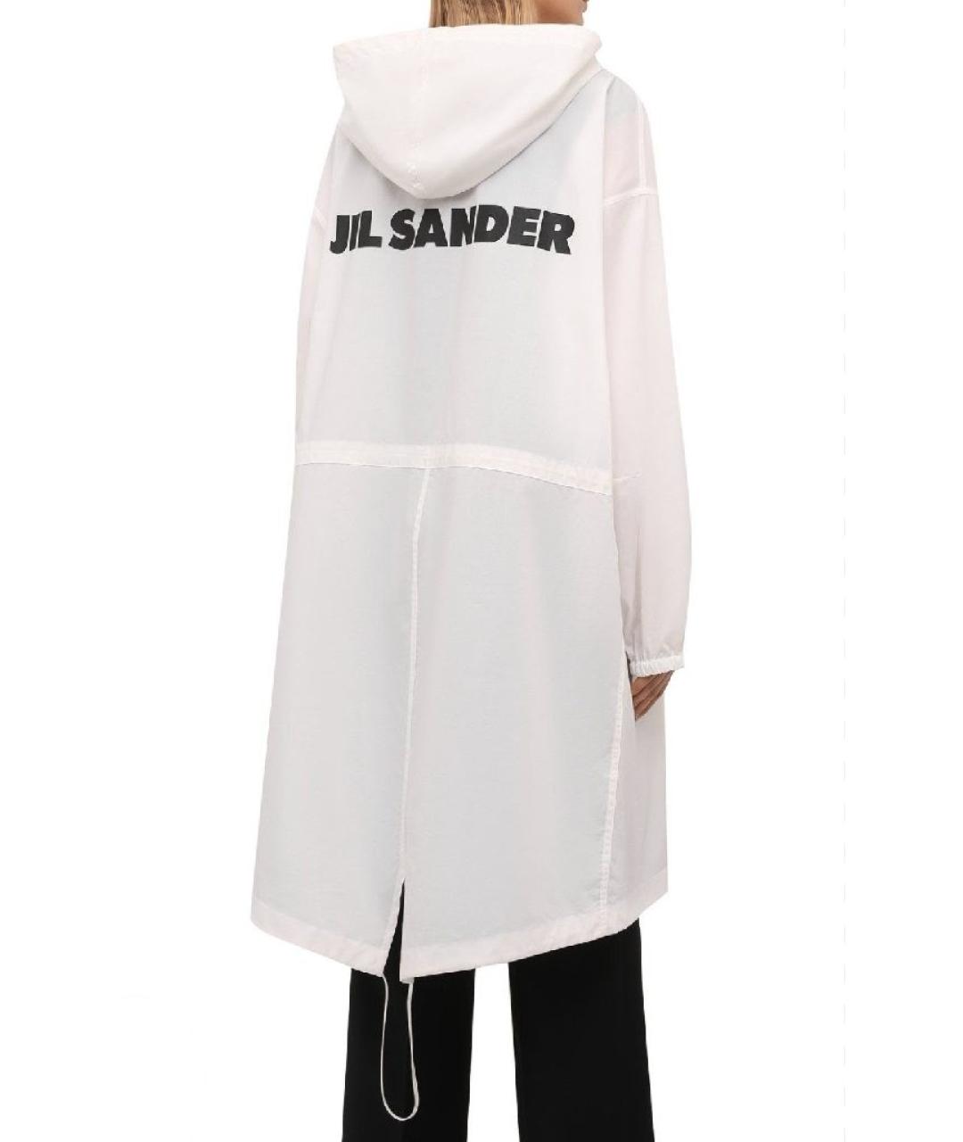 JIL SANDER Белая хлопковая парка, фото 2