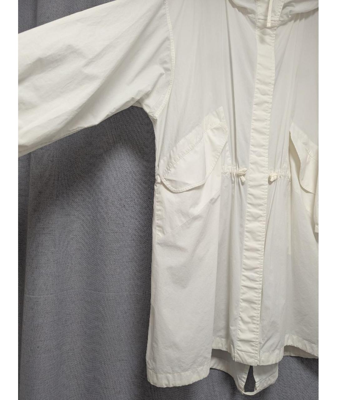 JIL SANDER Белая хлопковая парка, фото 4