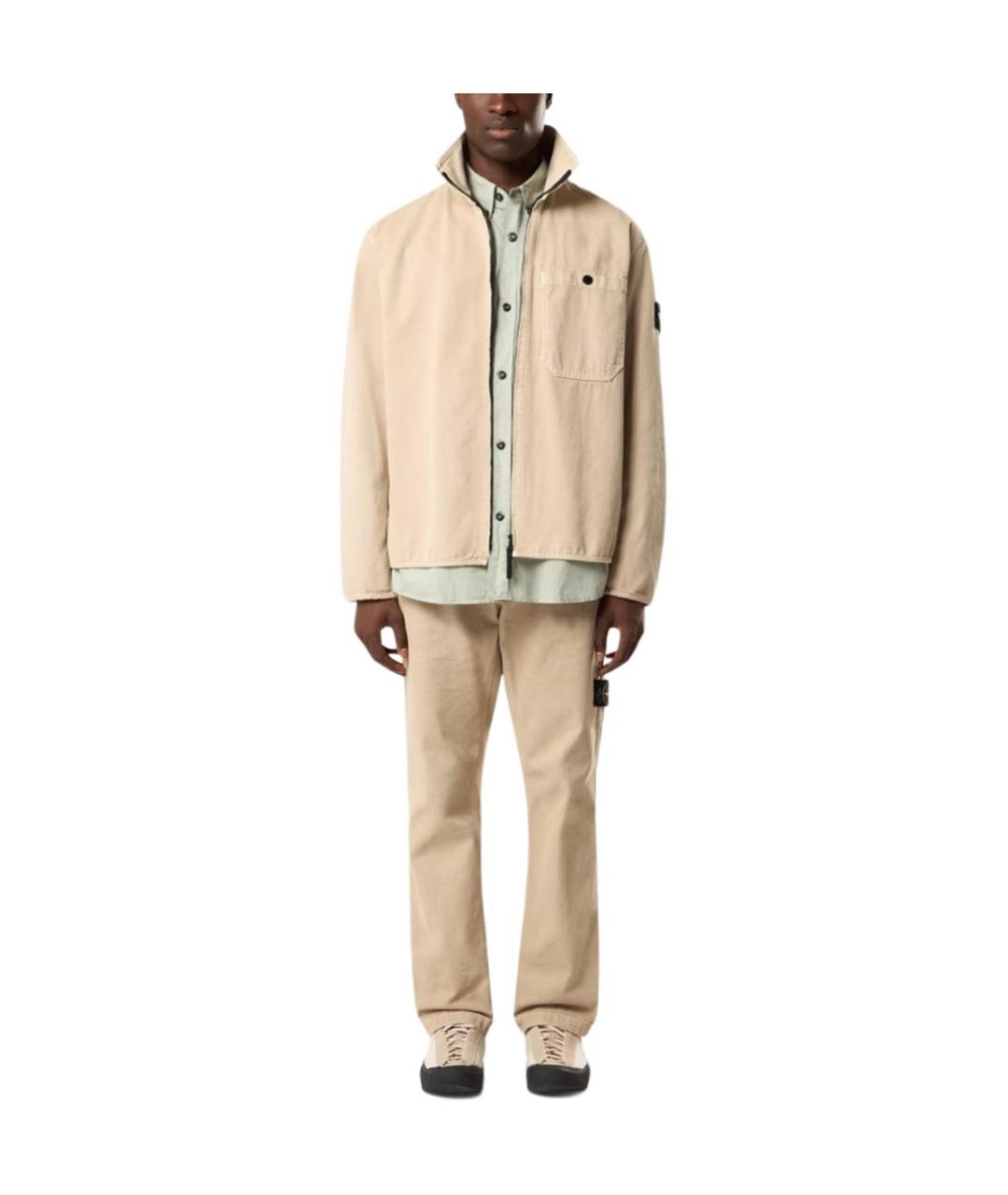 STONE ISLAND Бежевая куртка, фото 3
