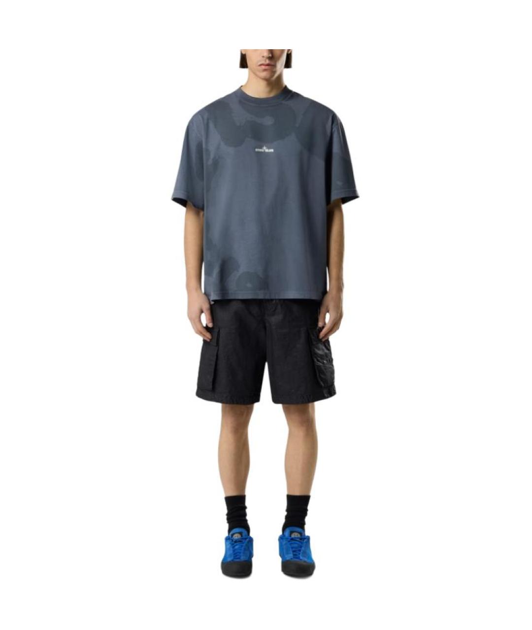 STONE ISLAND Синяя футболка, фото 2