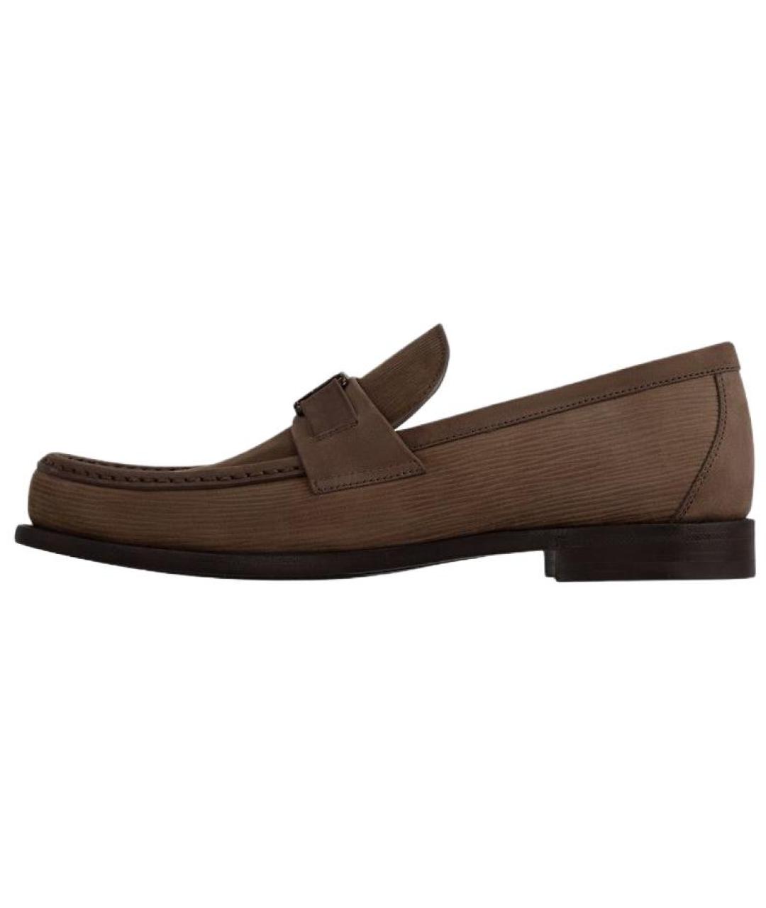 LOUIS VUITTON Коричневые лоферы, фото 2