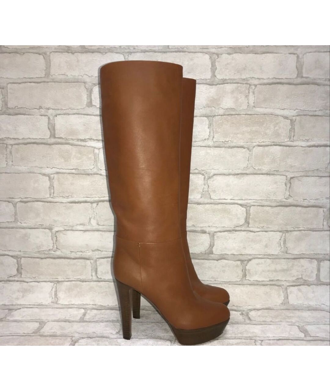 SERGIO ROSSI Коричневые кожаные сапоги, фото 9