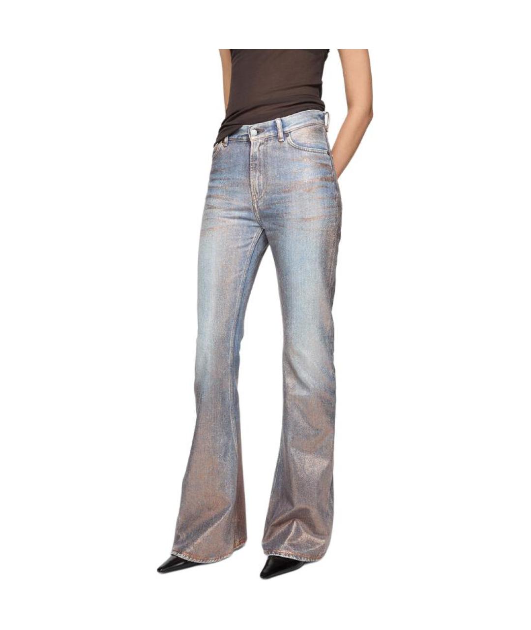 ACNE STUDIOS Голубые прямые джинсы, фото 5