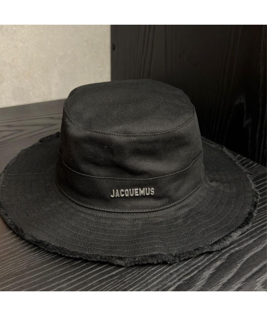 JACQUEMUS Черная хлопковая панама, фото 4