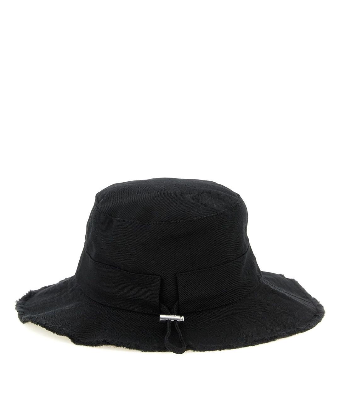 JACQUEMUS Черная хлопковая панама, фото 2