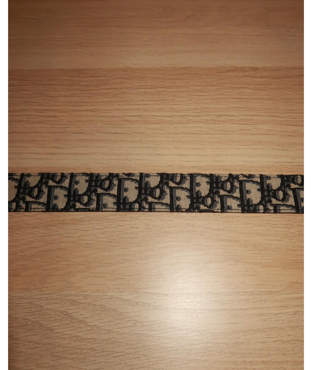 CHRISTIAN DIOR Синий кожаный ремень, фото 7