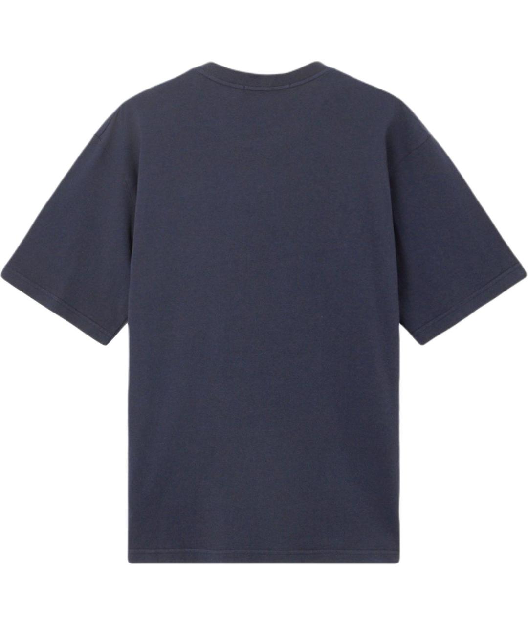 STONE ISLAND Темно-синяя футболка, фото 2