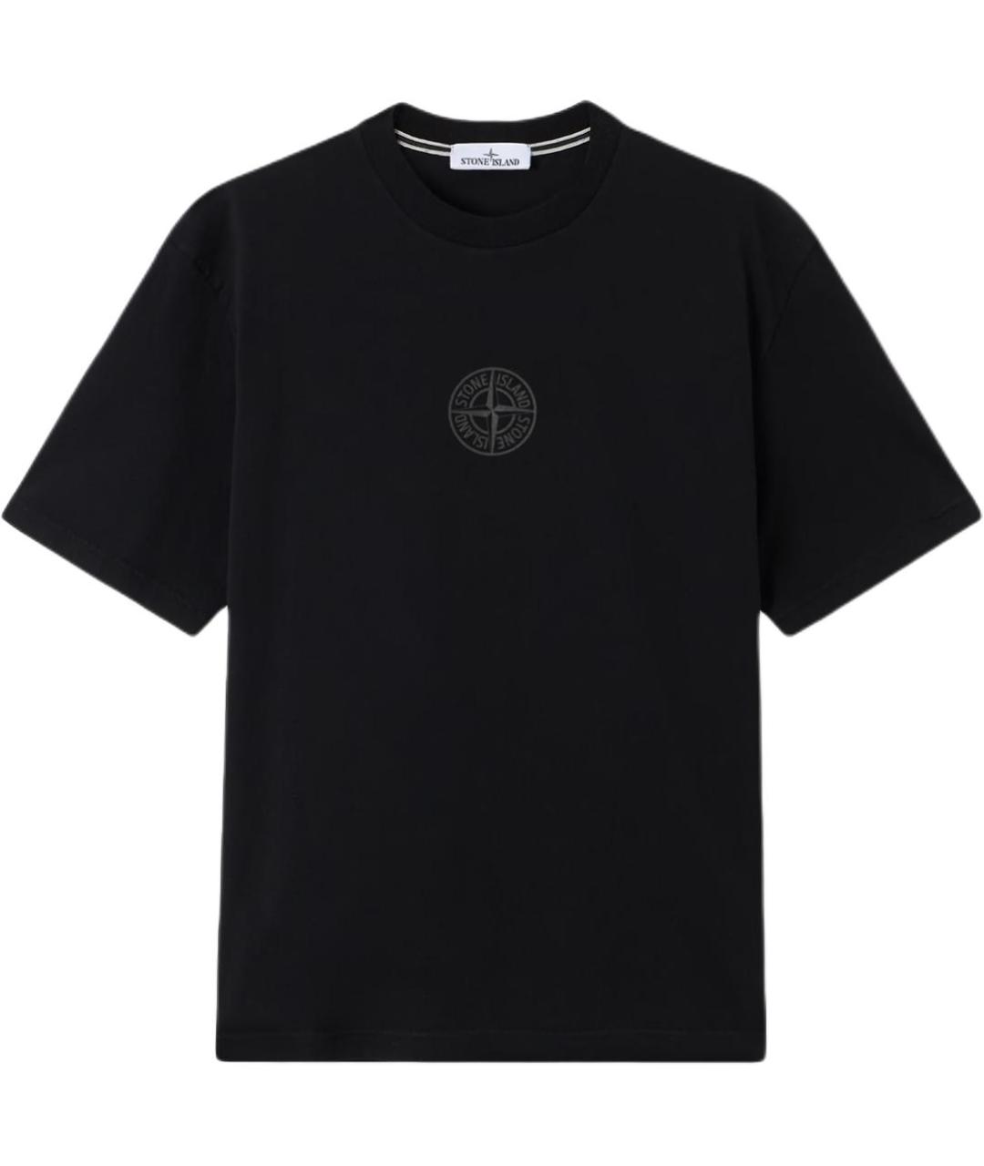 STONE ISLAND Черная футболка, фото 1