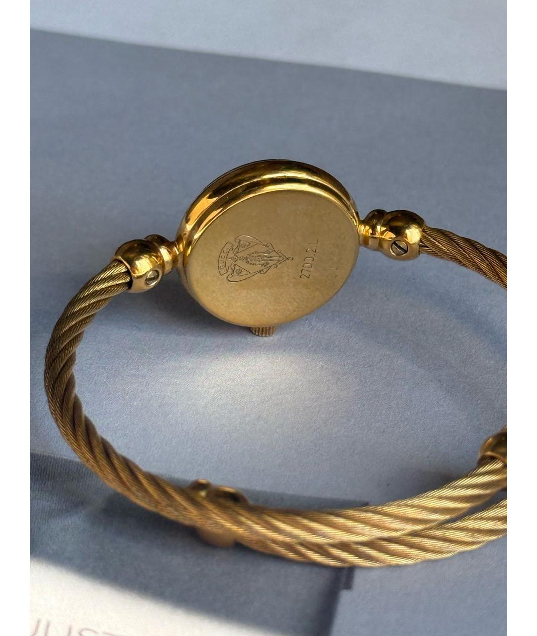 GUCCI Золотые стальные часы, фото 3