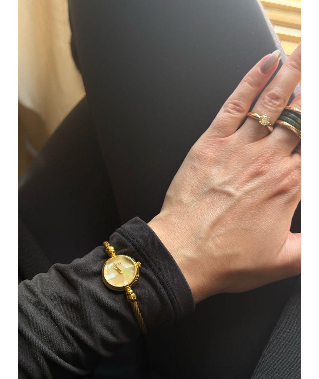 GUCCI Золотые стальные часы, фото 7