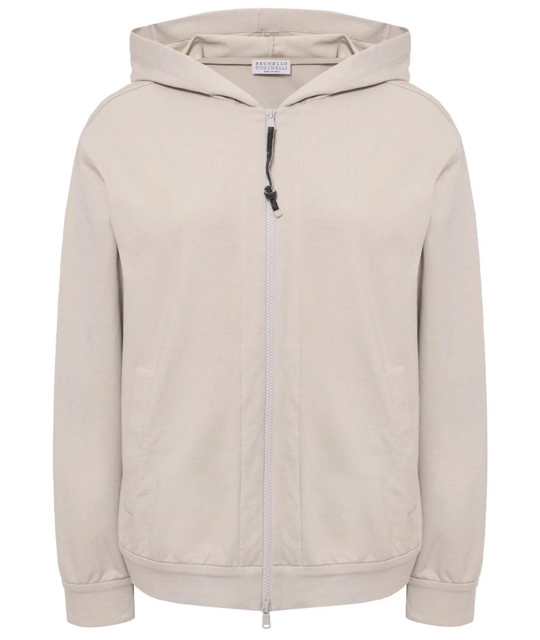 BRUNELLO CUCINELLI Бежевый хлопковый костюм с брюками, фото 9