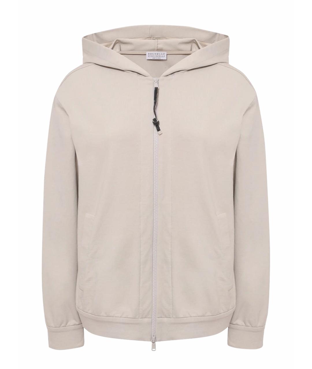 BRUNELLO CUCINELLI Бежевый хлопковый костюм с брюками, фото 1