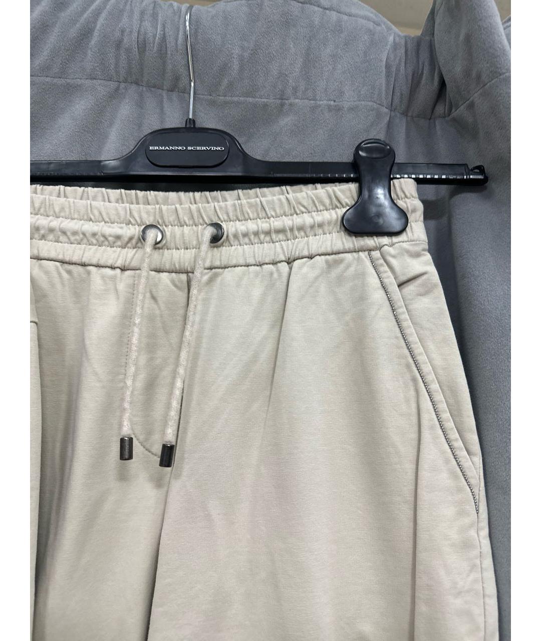 BRUNELLO CUCINELLI Бежевый хлопковый костюм с брюками, фото 8