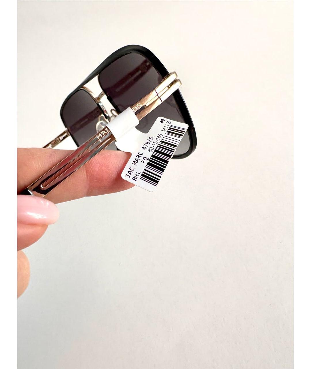 MARC JACOBS Черные металлические солнцезащитные очки, фото 8