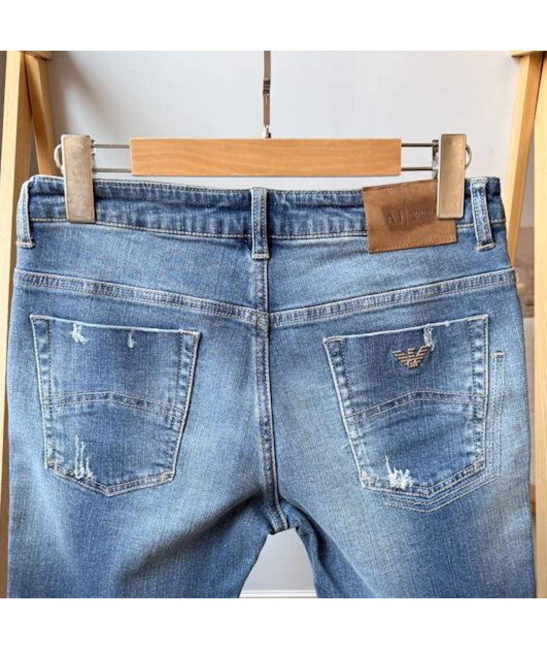 ARMANI JEANS Синие деним детские шорты, фото 4