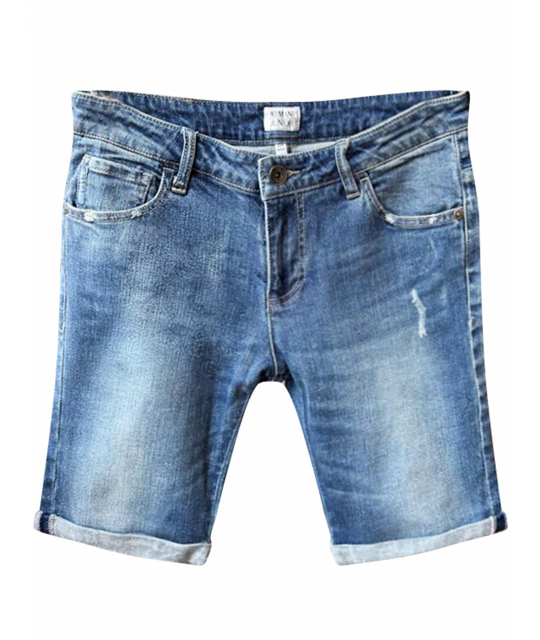 ARMANI JEANS Синие деним детские шорты, фото 1