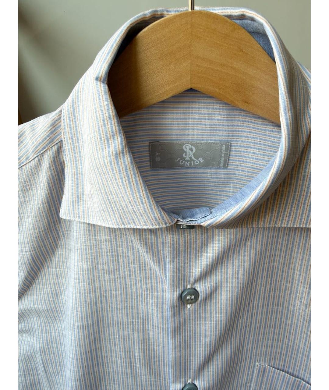 STEFANO RICCI Голубая детская рубашка, фото 4