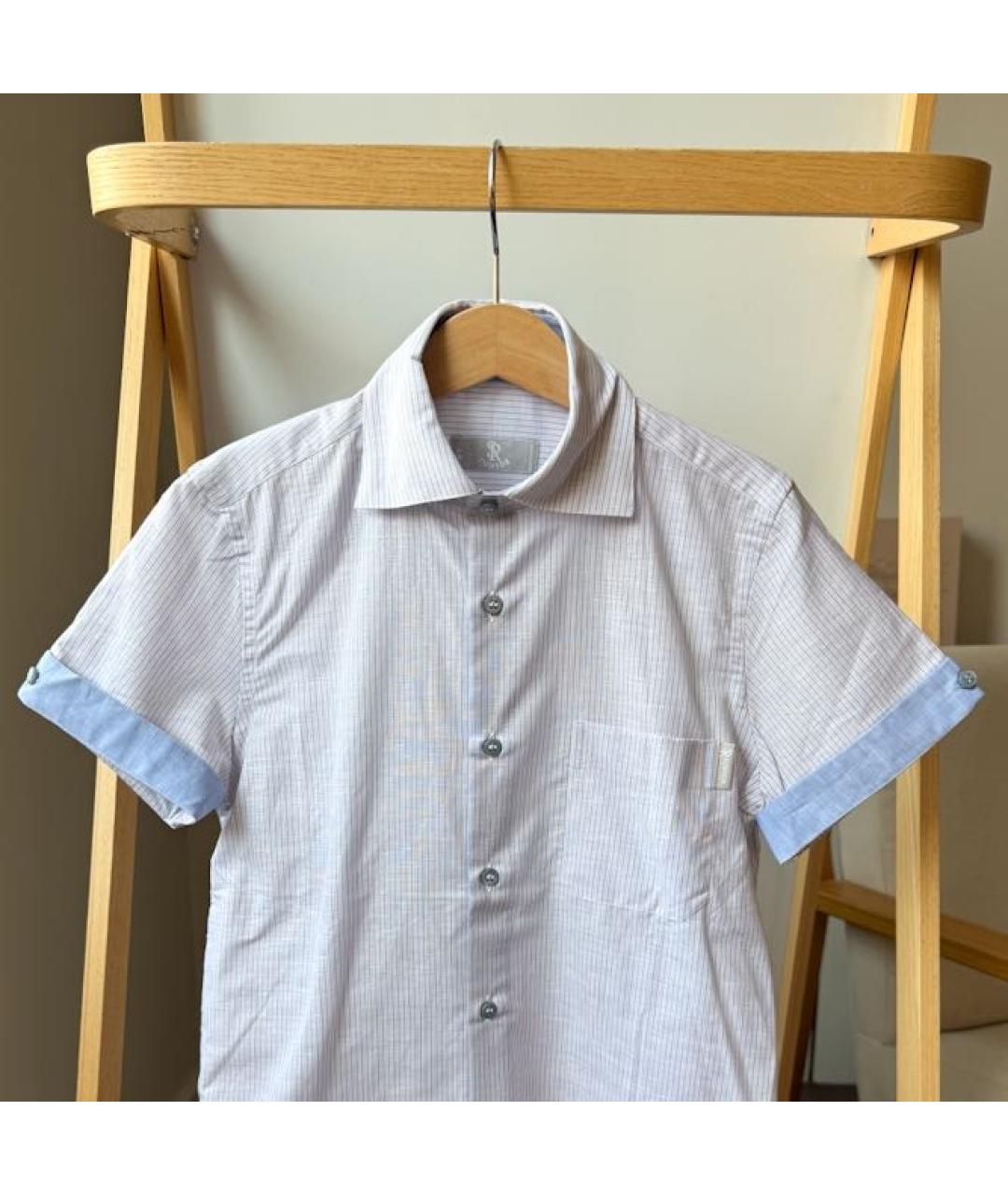 STEFANO RICCI Голубая детская рубашка, фото 3