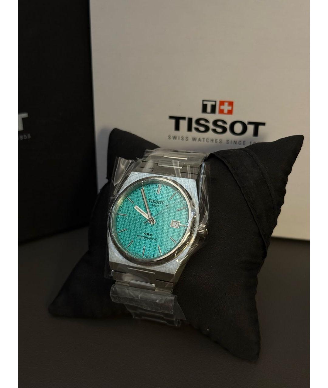 TISSOT Бирюзовые стальные часы, фото 3