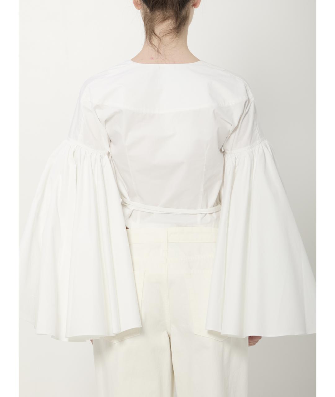 JACQUEMUS Белая хлопковая блузы, фото 4