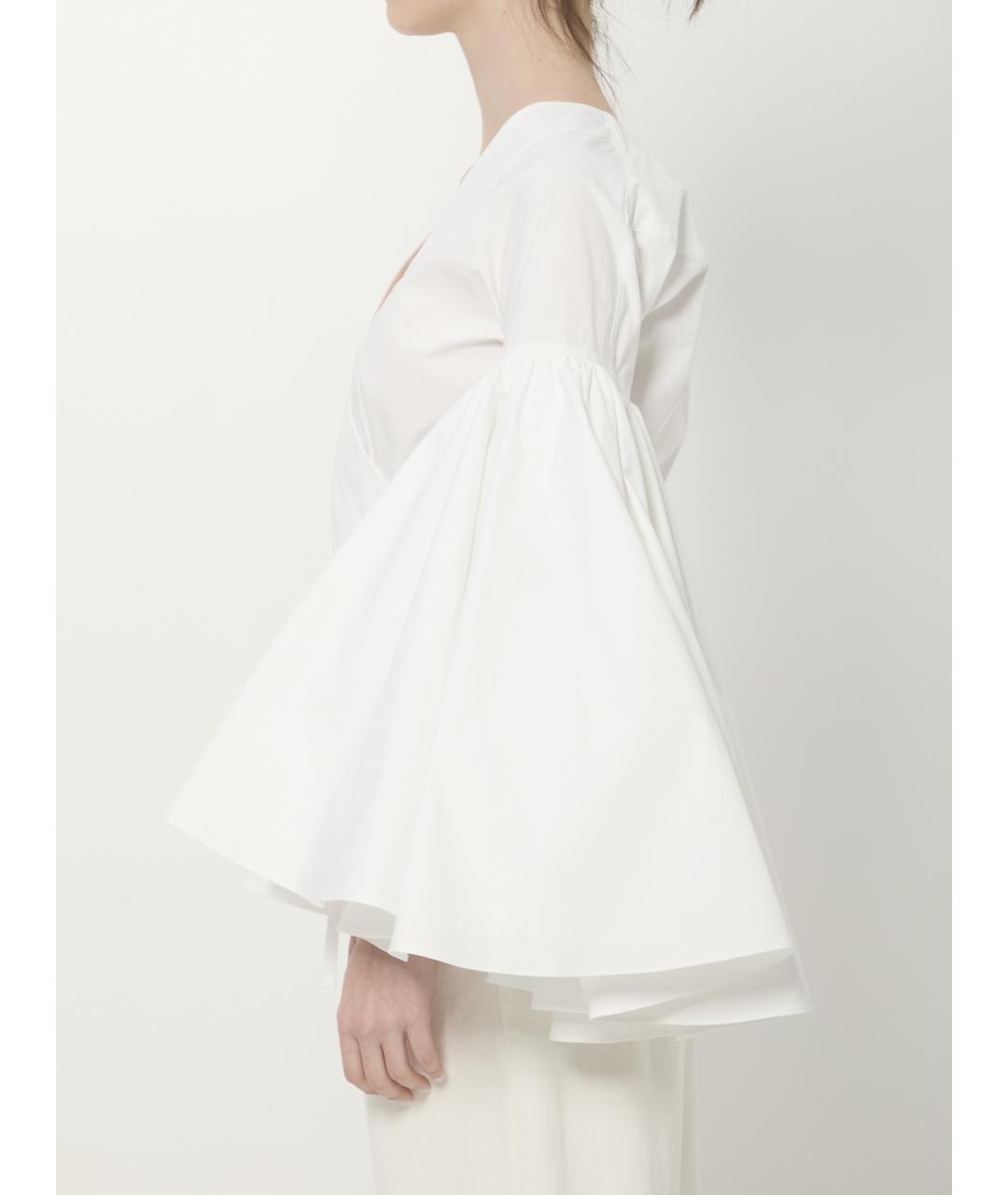 JACQUEMUS Белая хлопковая блузы, фото 3