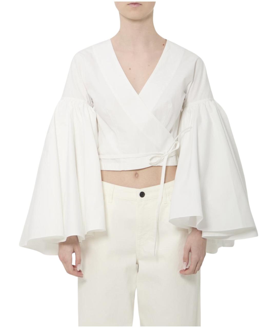 JACQUEMUS Белая хлопковая блузы, фото 1