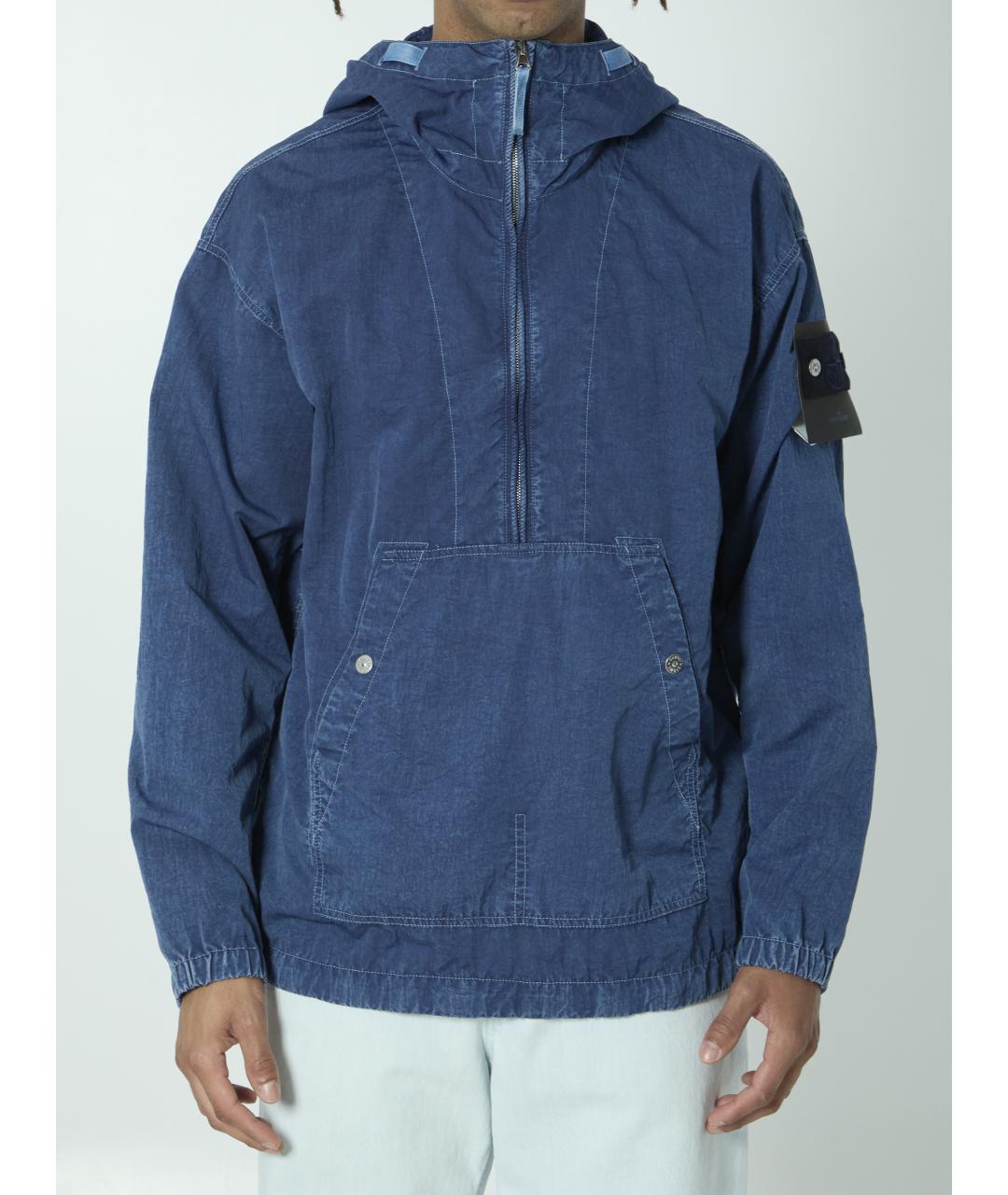 STONE ISLAND Синяя полиамидовая куртка, фото 5