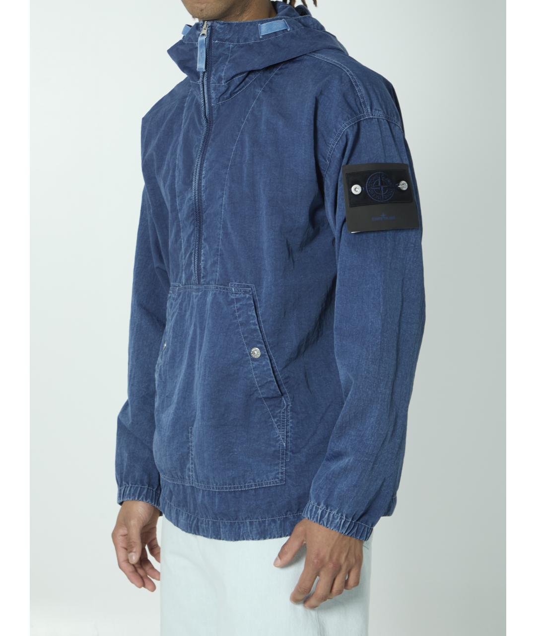 STONE ISLAND Синяя полиамидовая куртка, фото 2