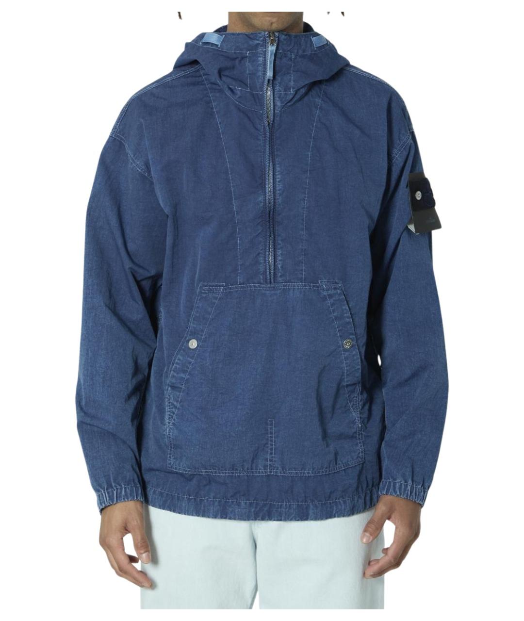 STONE ISLAND Синяя полиамидовая куртка, фото 1