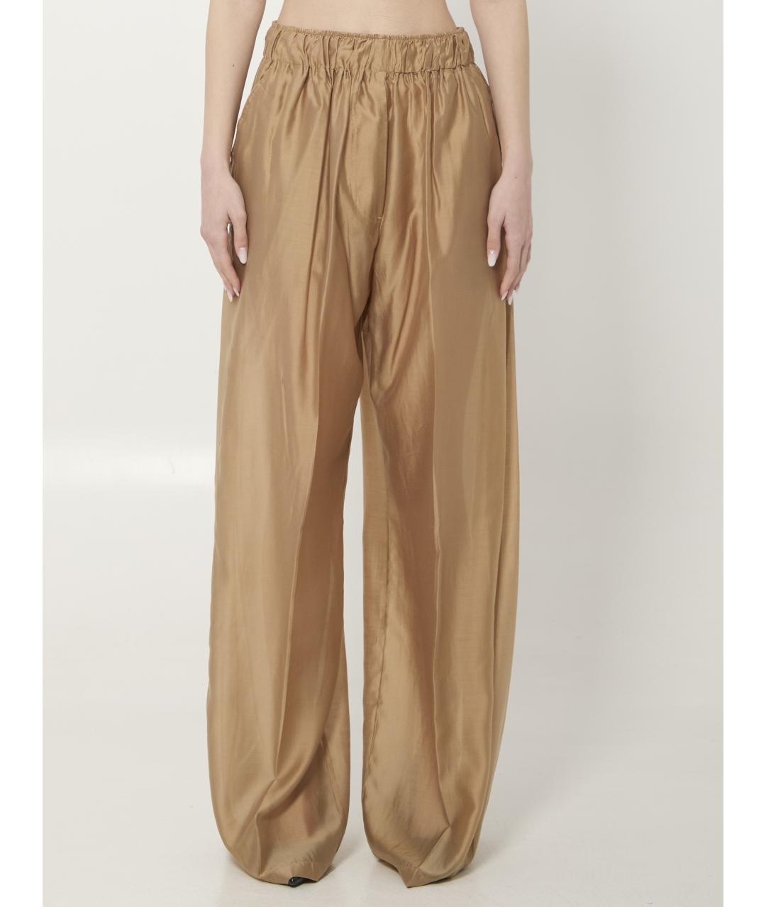 THELATEST Бежевые брюки широкие, фото 5