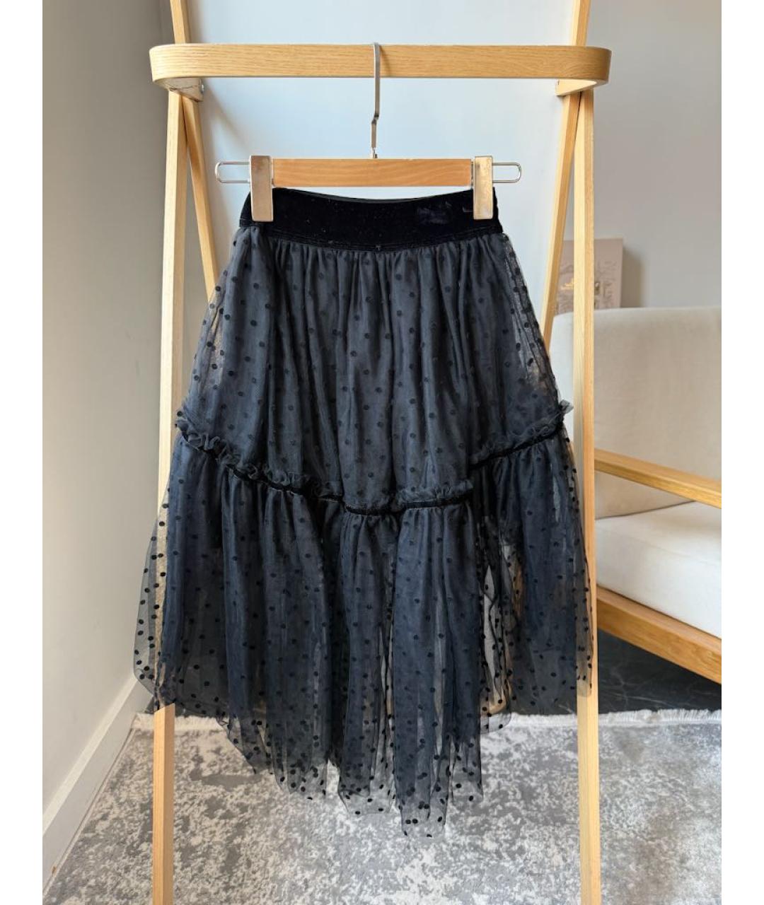 MONNALISA Черная юбка, фото 2