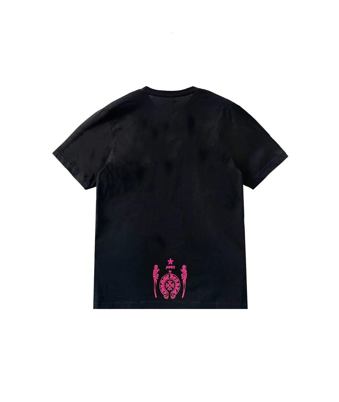 CHROME HEARTS Черная хлопковая футболка, фото 2