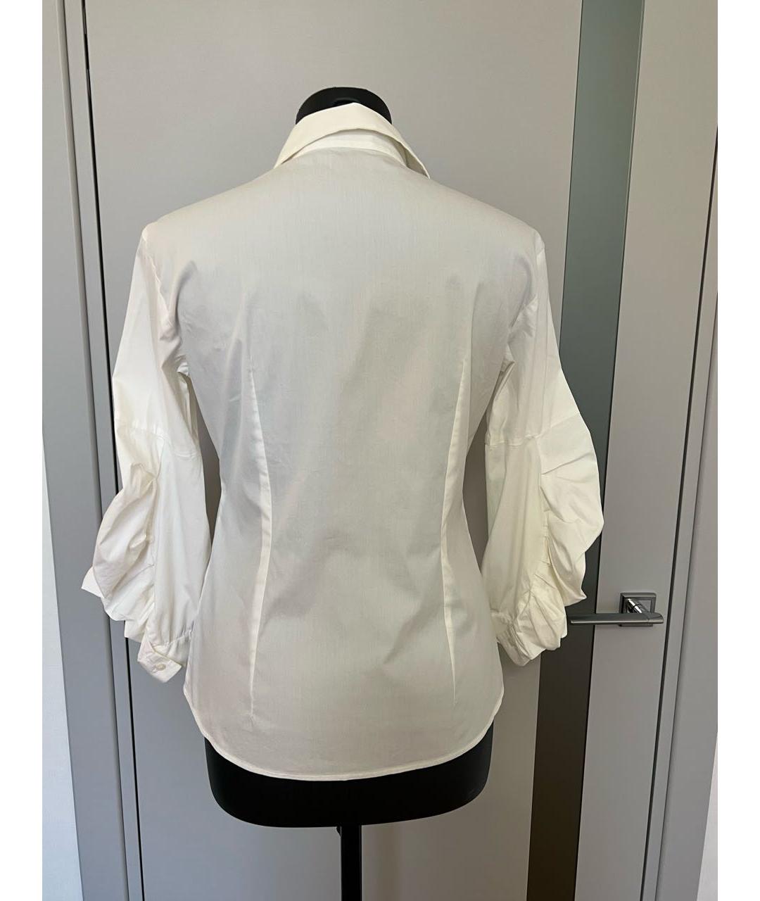 MIU MIU Белая хлопко-эластановая рубашка, фото 6