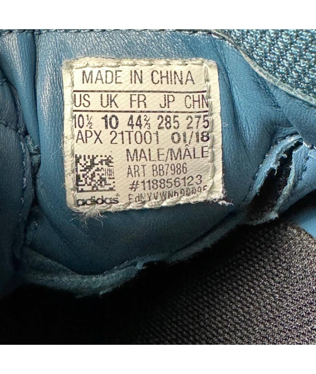 ADIDAS X RAF SIMONS Синие текстильные низкие кроссовки / кеды, фото 6