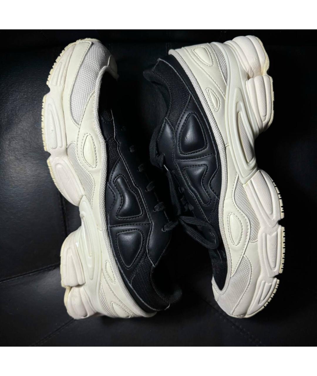 ADIDAS X RAF SIMONS Белые текстильные низкие кроссовки / кеды, фото 4