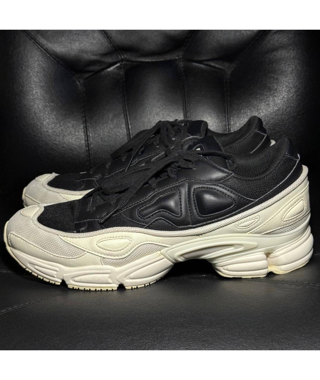 ADIDAS X RAF SIMONS Белые текстильные низкие кроссовки / кеды, фото 3