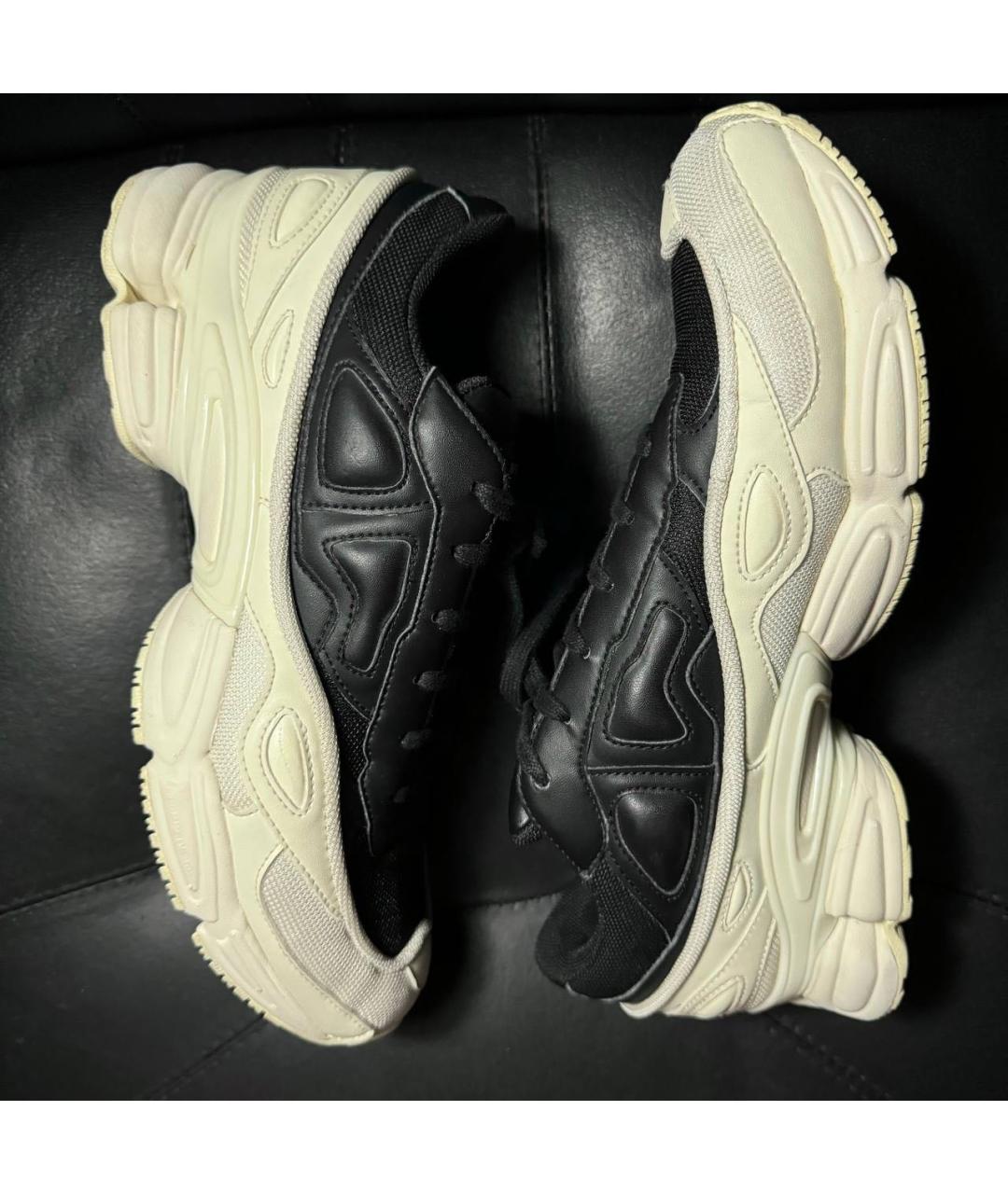 ADIDAS X RAF SIMONS Белые текстильные низкие кроссовки / кеды, фото 5