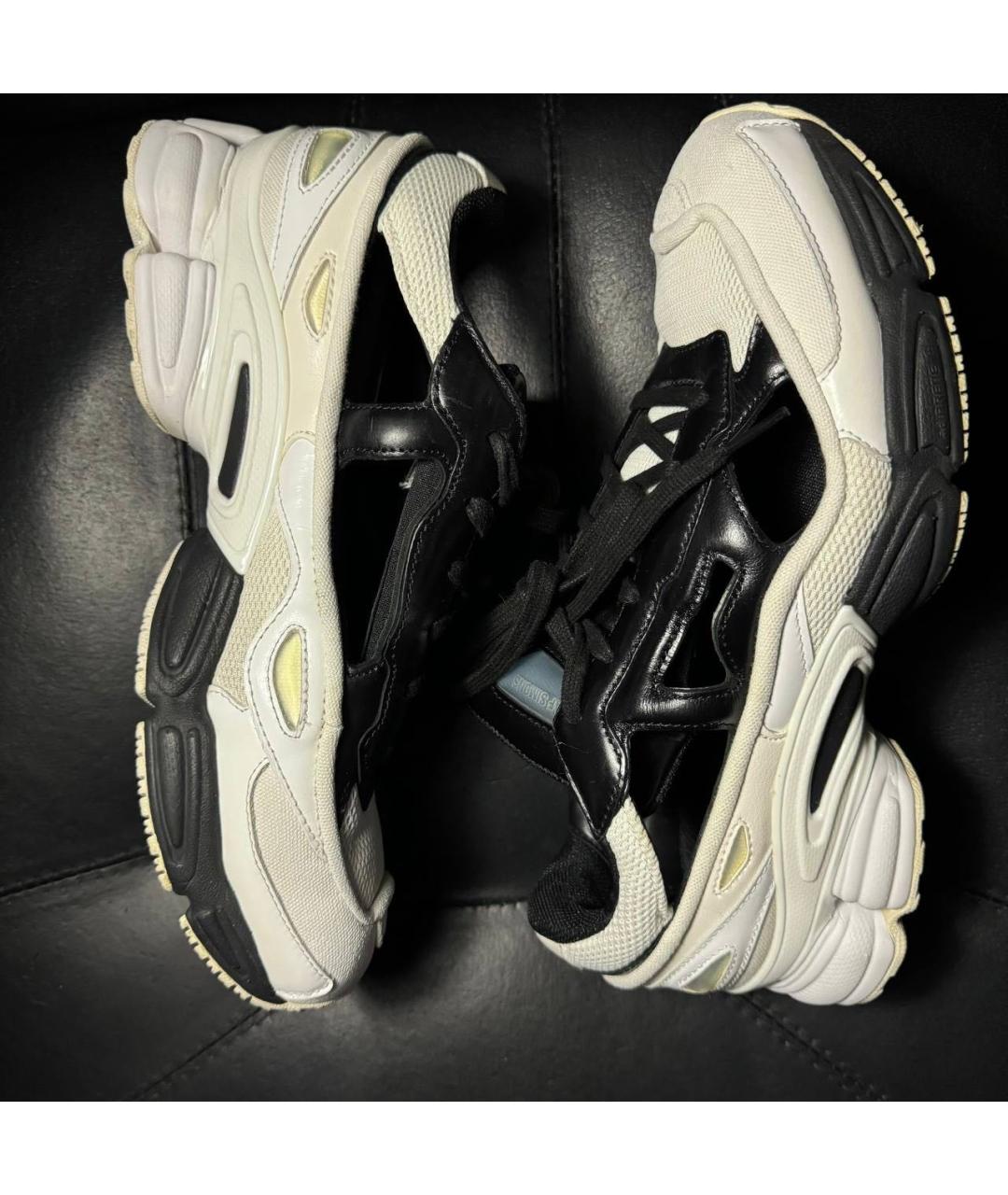 ADIDAS X RAF SIMONS Белые текстильные низкие кроссовки / кеды, фото 5