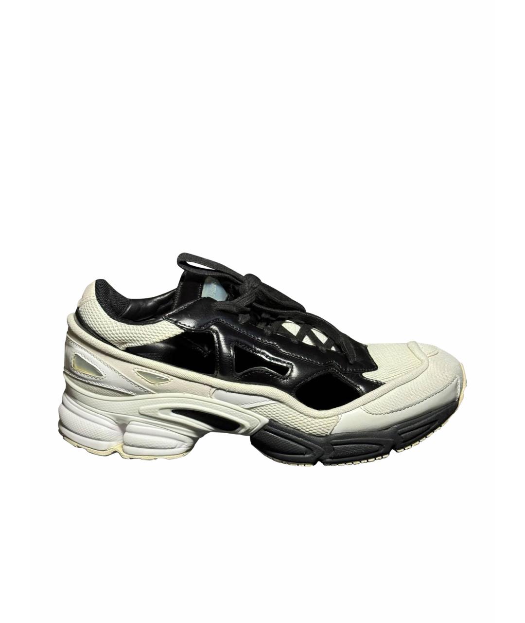 ADIDAS X RAF SIMONS Белые текстильные низкие кроссовки / кеды, фото 1