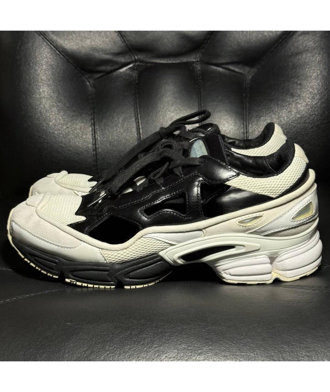 ADIDAS X RAF SIMONS Белые текстильные низкие кроссовки / кеды, фото 3