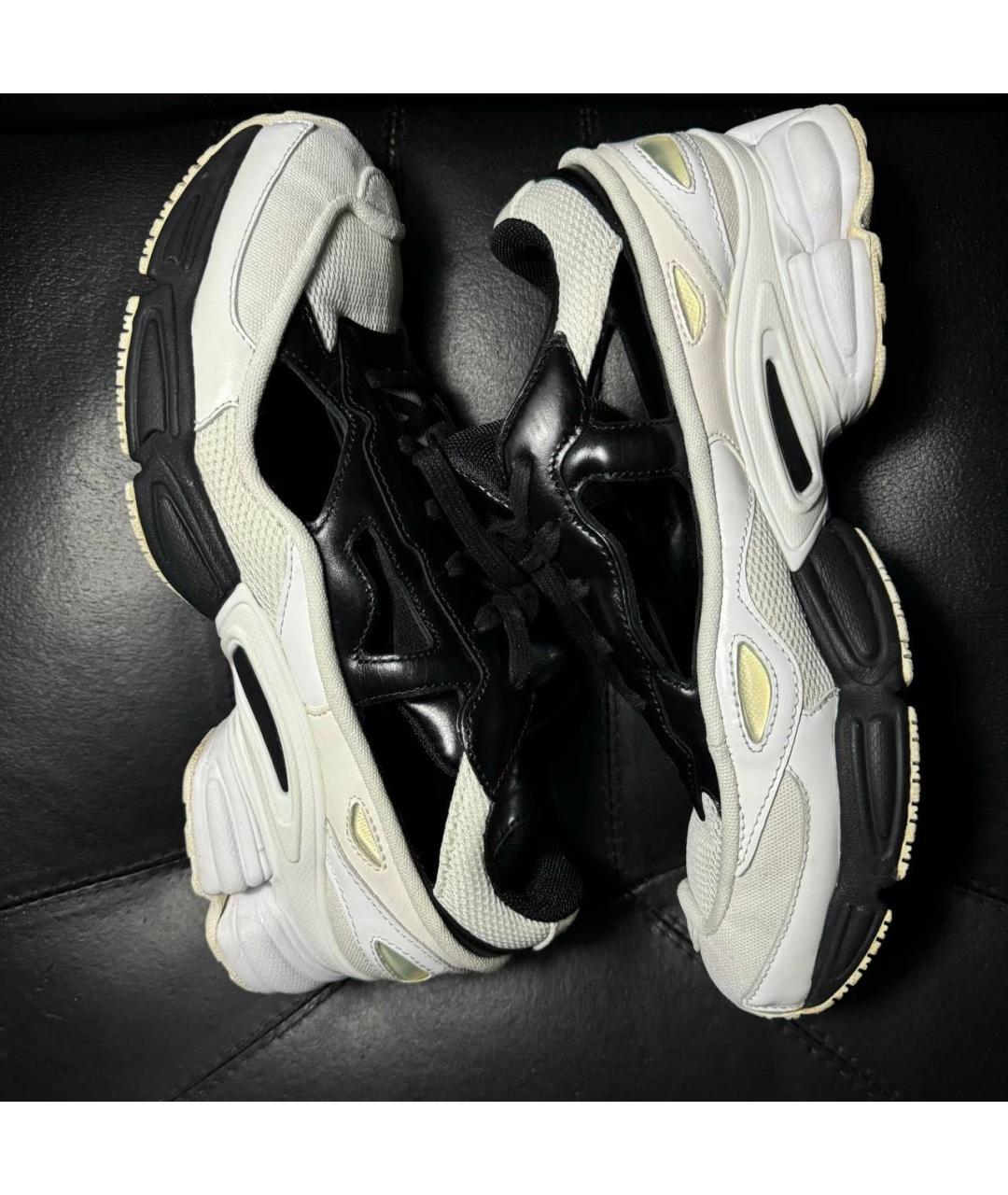 ADIDAS X RAF SIMONS Белые текстильные низкие кроссовки / кеды, фото 4