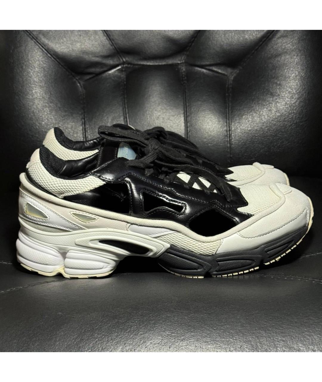 ADIDAS X RAF SIMONS Белые текстильные низкие кроссовки / кеды, фото 9