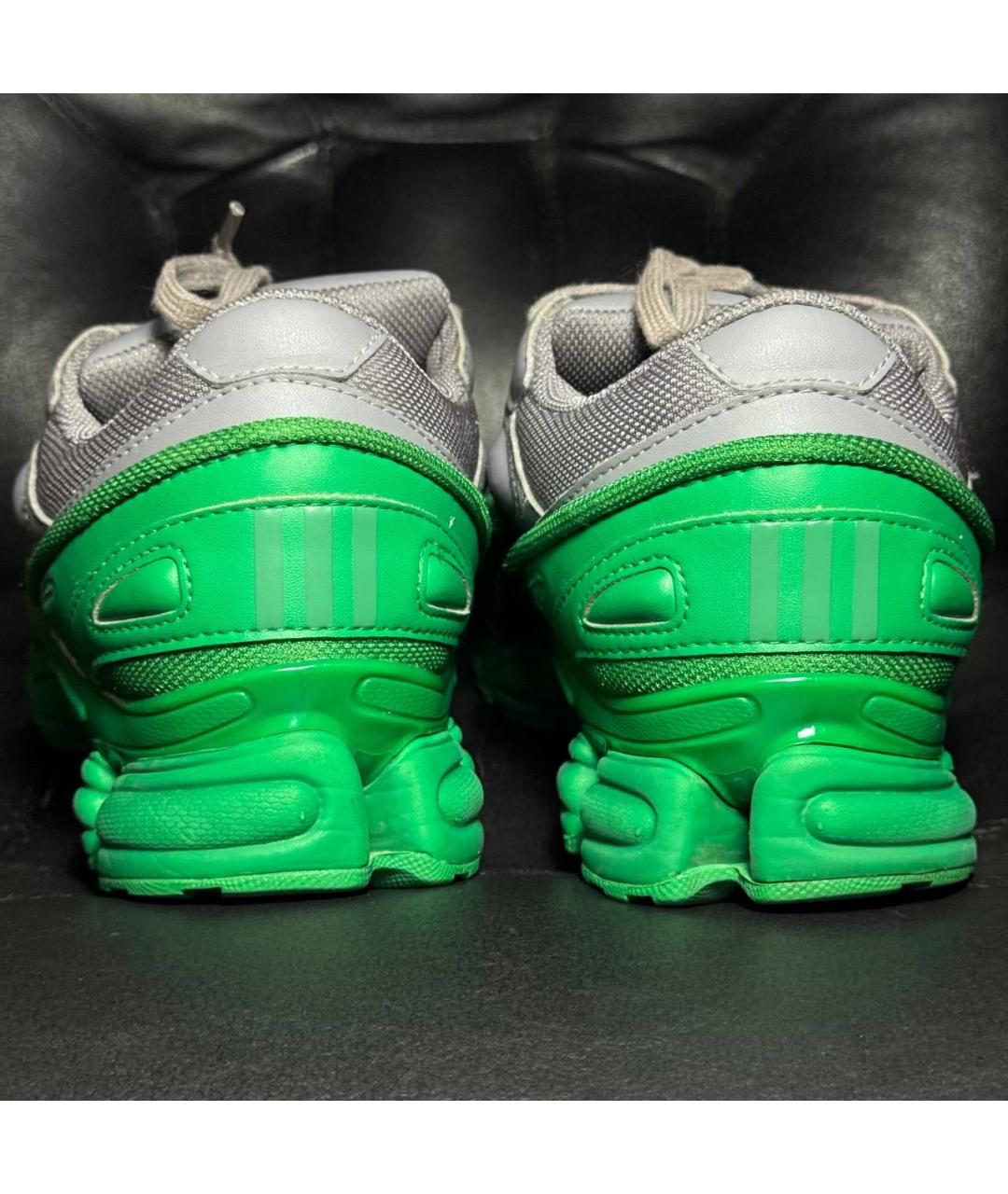 ADIDAS X RAF SIMONS Зеленые текстильные низкие кроссовки / кеды, фото 2