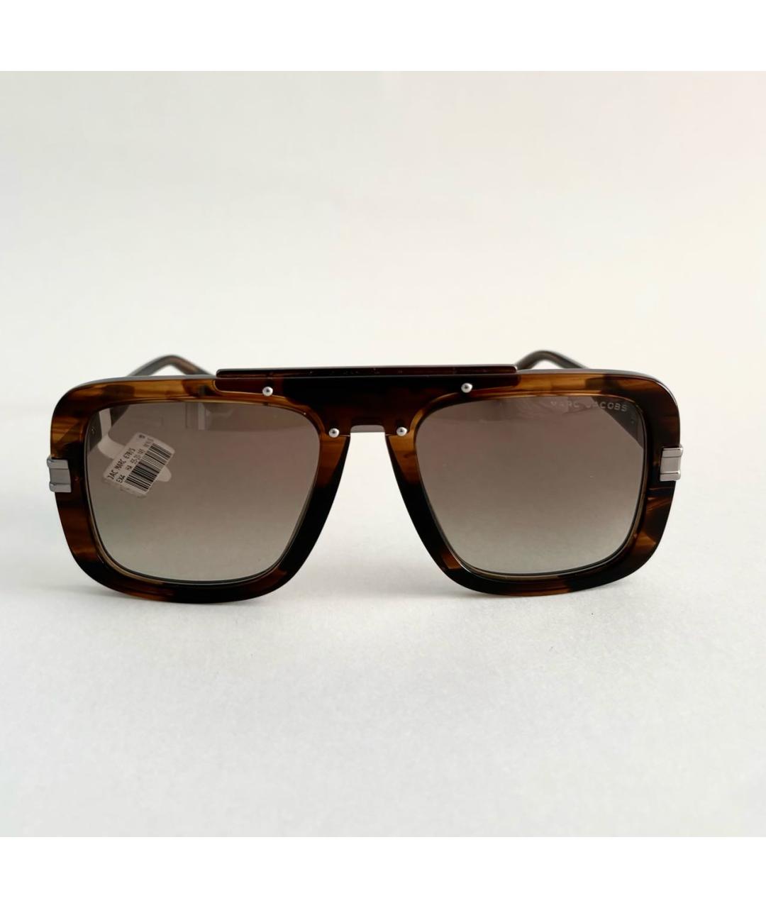 MARC JACOBS Коричневые пластиковые солнцезащитные очки, фото 8