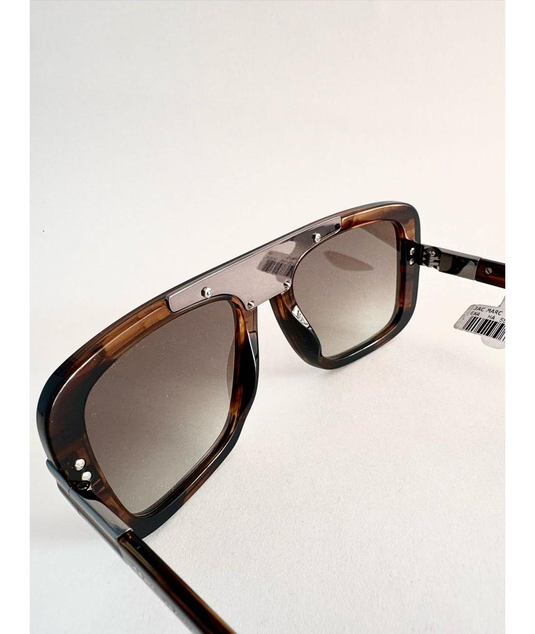 MARC JACOBS Коричневые пластиковые солнцезащитные очки, фото 4
