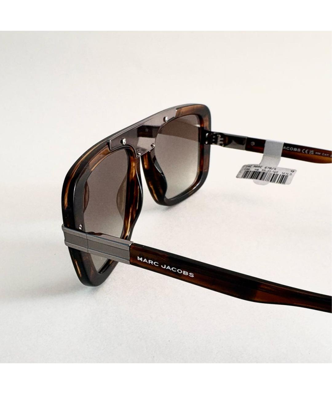 MARC JACOBS Коричневые пластиковые солнцезащитные очки, фото 5