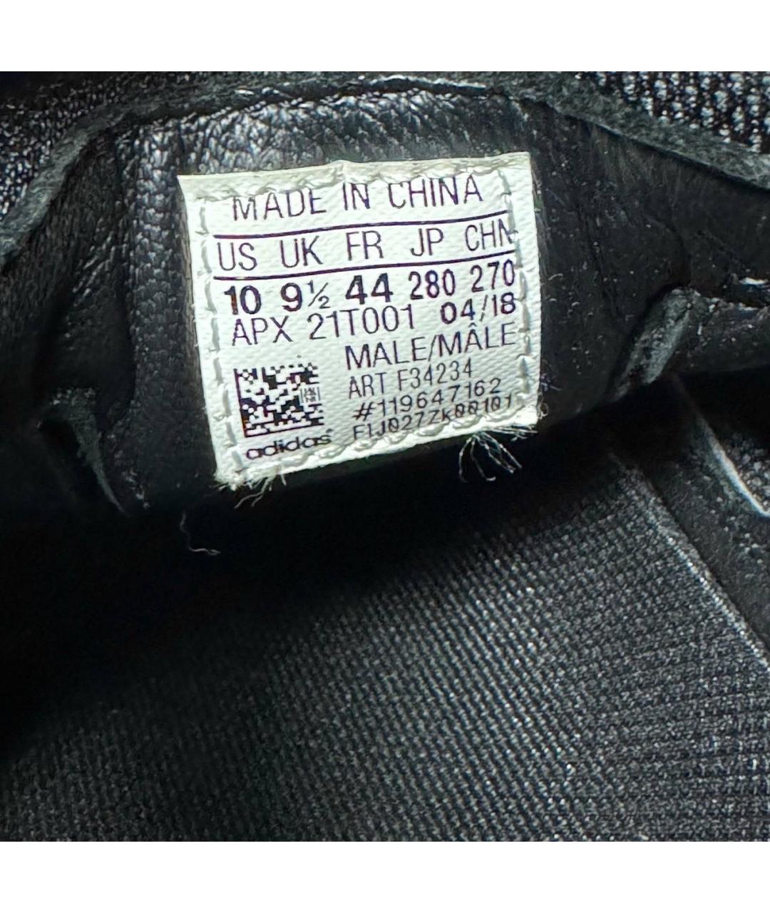 ADIDAS X RAF SIMONS Черные текстильные низкие кроссовки / кеды, фото 5