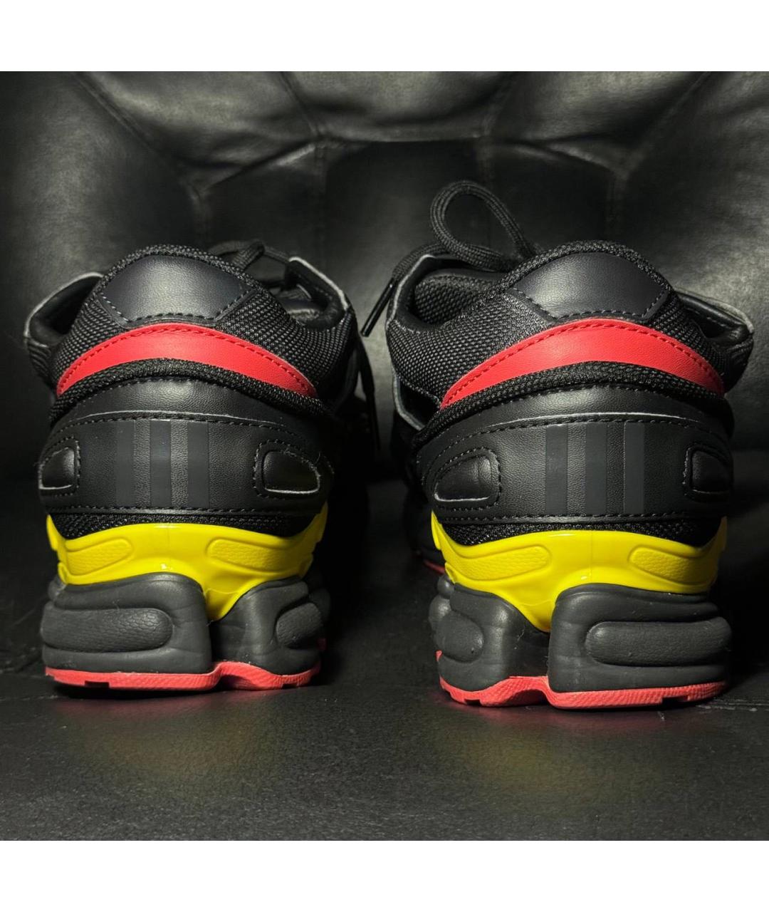 ADIDAS X RAF SIMONS Черные текстильные низкие кроссовки / кеды, фото 2