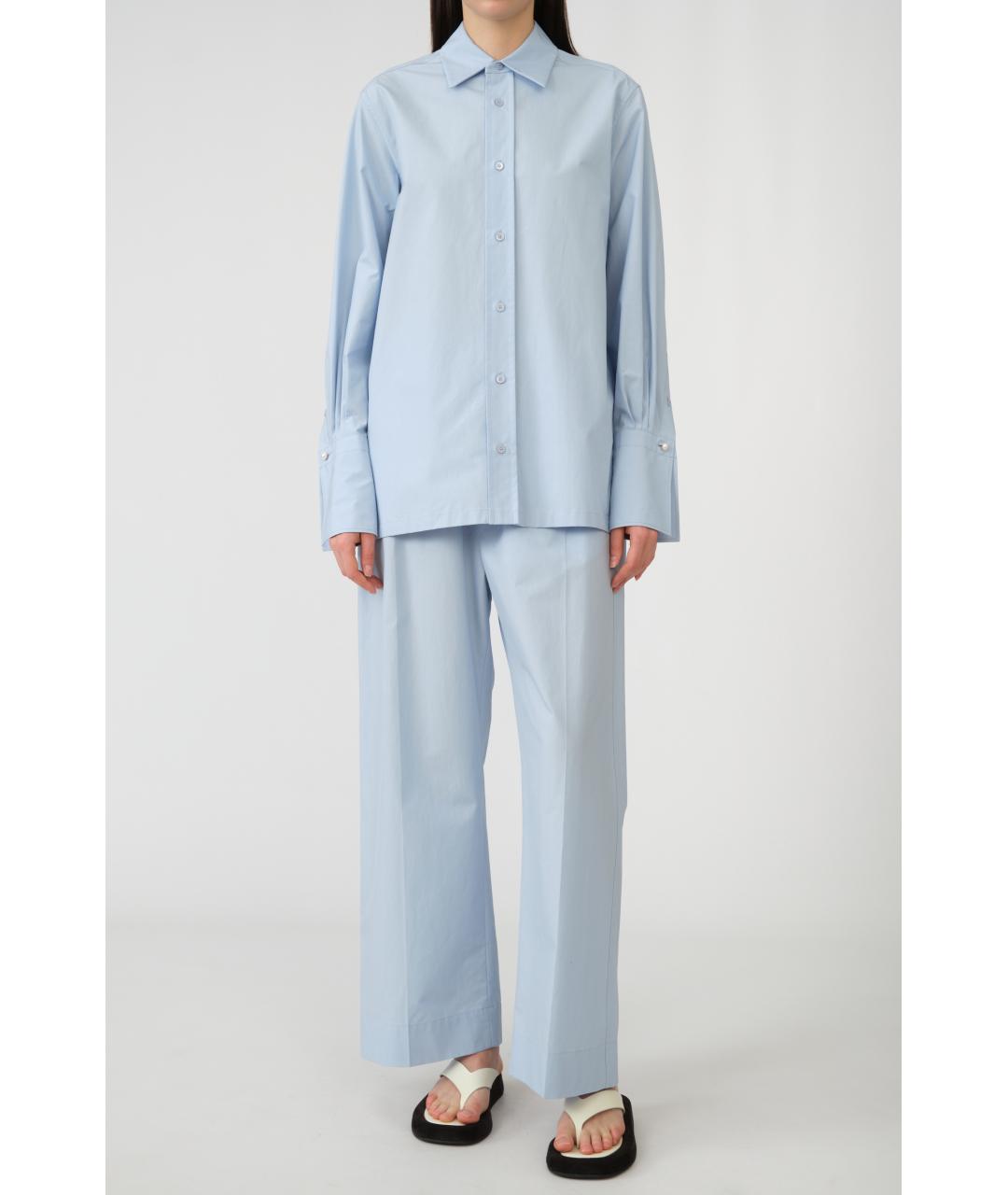 Carven Голубая хлопковая рубашка, фото 2