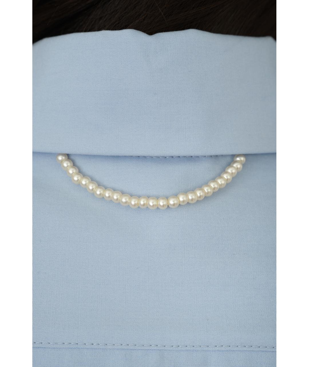 Carven Голубая хлопковая рубашка, фото 6